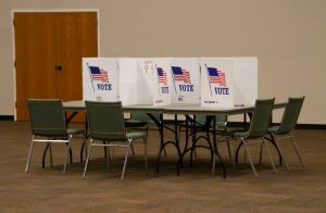 Voting stations for the Nov. 4, 2025 city and school elections sit at the WSU Metroplex. (File photo)