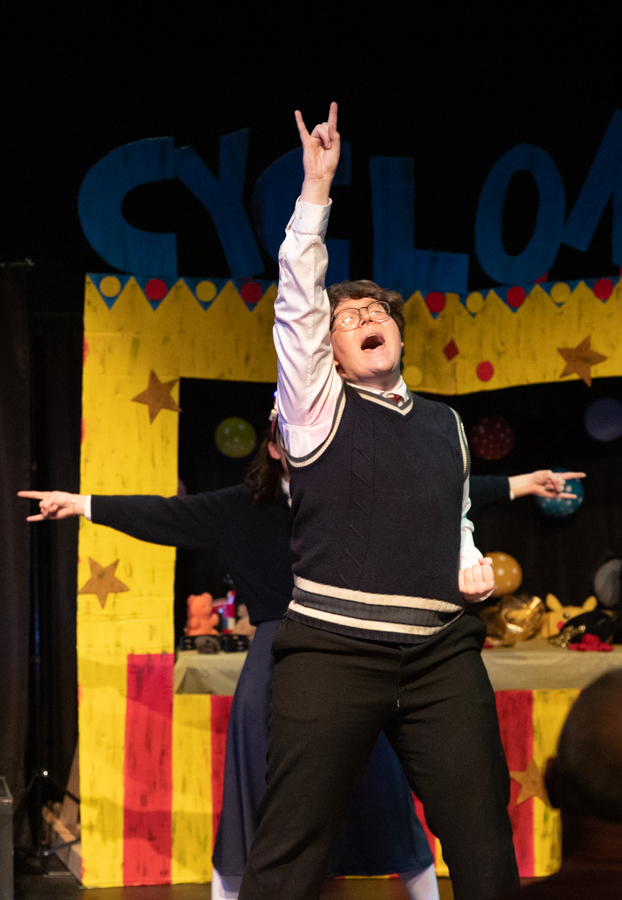 Connor Harris poses during "Space Age Bachelor Man." Harris played Ricky Potts, a boy who couldn't speak in his life, but found his voice again in death.
