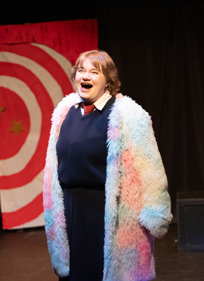 Alyssa Watson sings out during the musical number "Sugar Cloud." Watson played Constance Blackwood, "The nicest girl in town."