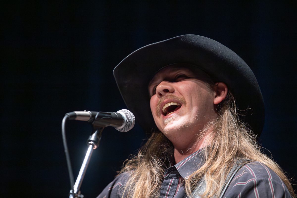 Brody Baker performs "Waltzed Away with My Heart" on April 2. Baker won the audience choice award for his performance.