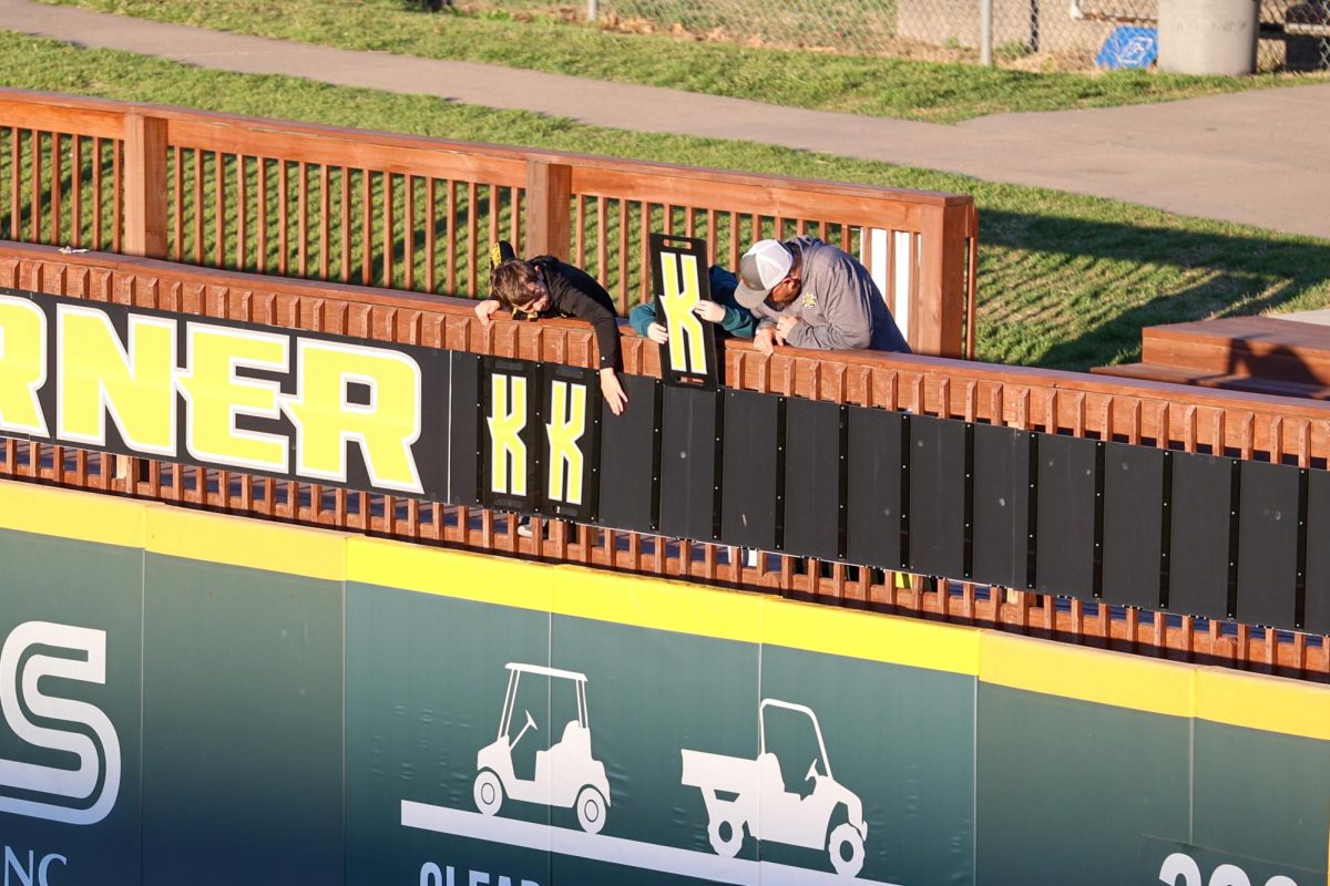 Wichita State baseball fans put up a "K" in Kosich Korner during a game against Tulane on April 2 at Eck Stadium. The Shockers struck out nine Green Wave batters.