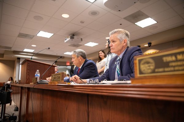 Wichita State University President Richard Muma sits in on the Kansas Board of Regents meeting on May 20, in Topeka, Kan.