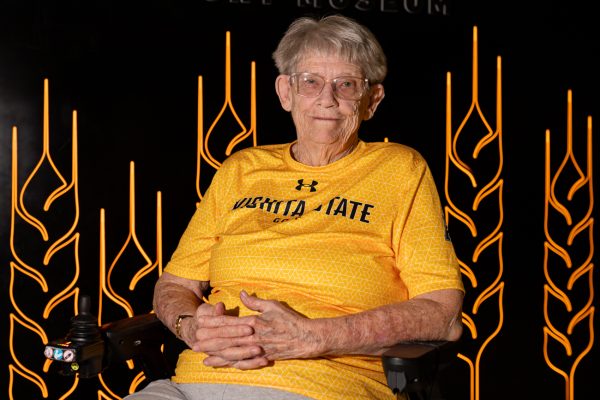 Natasha Fife, 89, poses in the concourse of Charles Koch Area. Fife passed away on July 3, 2026. (File photo)
